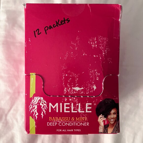 Mielle Organics Babassu & Mint Deep Conditioner (Box of 12 Packs) All Hair Types - Picture 1 of 5